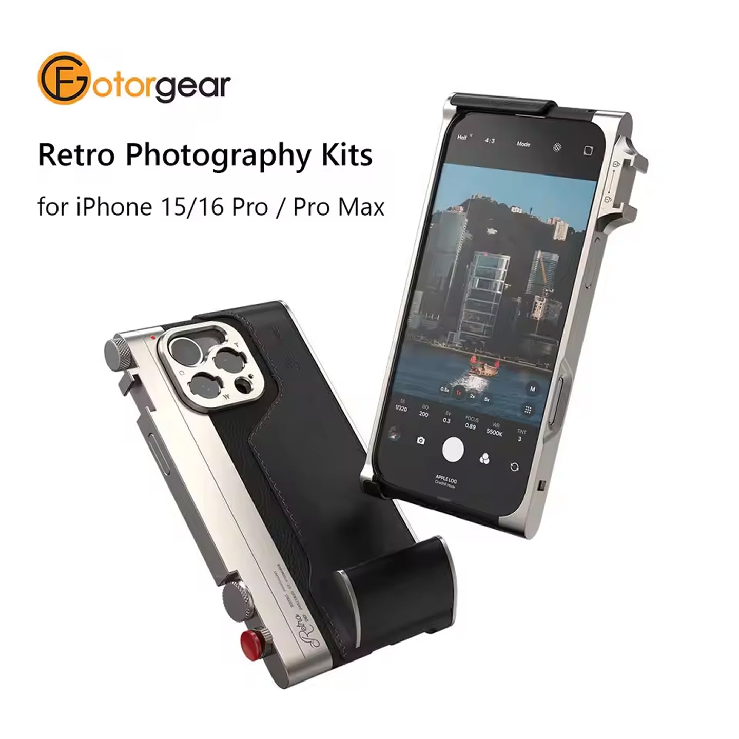 iPhoneが一瞬でカメラに進化!撮影体験を忠実に再現!「Fotorgear」